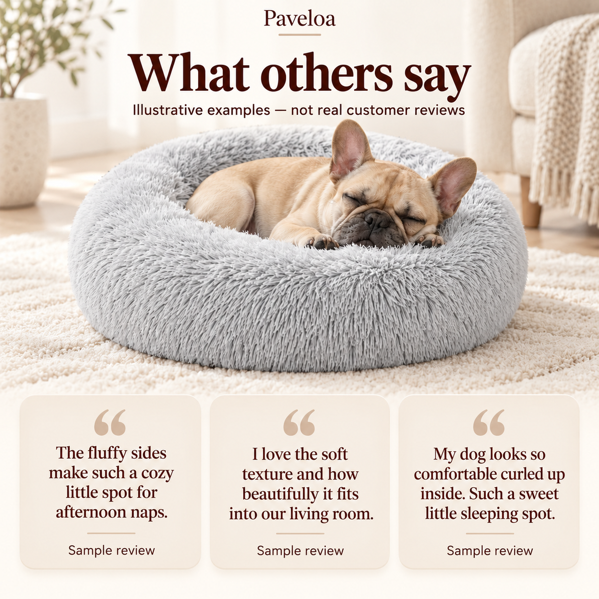 CozyCloud™ - Soft Calming Bed for Dogs 2.0