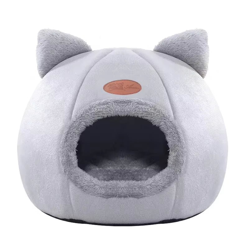 New Deep Sleep Comfort in Winter Cat Bed Iittle Mat Basket Small Dog House Products Pets Tent Cozy Cave Nest Indoor Cama Gato